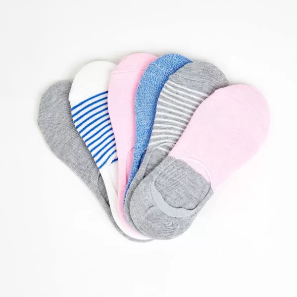 Keds Women's Low Cut Sneaker Signature Knit No Show Sock Liners 6 Pairs)