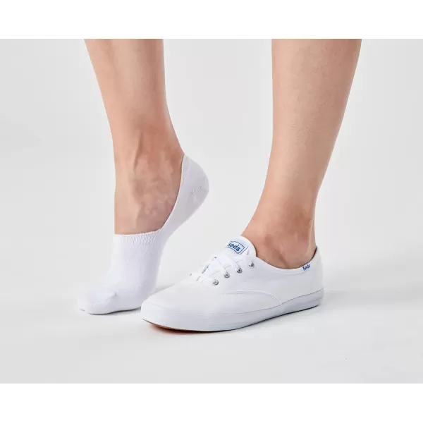Keds Women's Low Cut Sneaker Signature Knit No Show Sock Liners 6 Pairs)