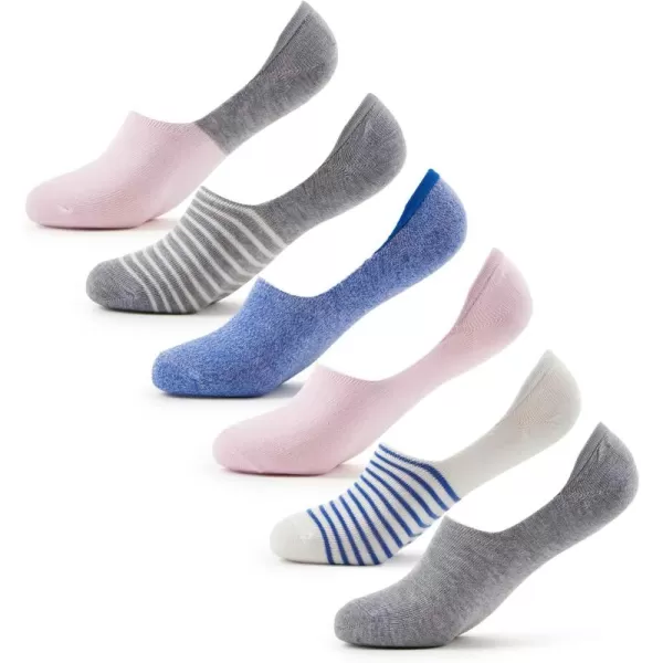 Keds Women's Low Cut Sneaker Signature Knit No Show Sock Liners 6 Pairs)