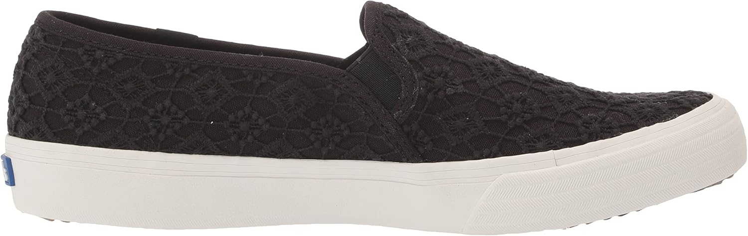 Keds Double Decker Canvas SMU - Scarpe Da Ginnastica Slip-on Donna In Tela Di Cotone, Suola Flessibile, Plantare Ammortizzato Softerra - Comode E Versatili Per Ogni Outfit