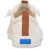 imageKeds Womens Kickback Canvas Slip on SneakerWhiteCognac Heavy Twill