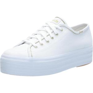 imageKeds Womens Triple Up SneakerWhiteGold Piping