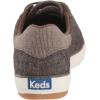 imageKeds Womens Center III Canvas Lace Up SneakersBrown Cotton Slub