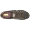 imageKeds Womens Center III Canvas Lace Up SneakersBrown Cotton Slub