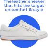 imageKeds Womens Center III Canvas Lace Up SneakersNavy Stripe