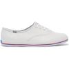 imageKeds Womens Champion Leather Lace Up SneakerWhiteRedBlue