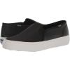imageKeds Womens Double Decker Slip on SneakerBlack Emboss Leather