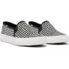 imageKeds Womens Double Decker Slip on SneakerBlackWhite Houndstooth Canvas