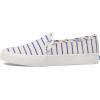 imageKeds Womens Double Decker Slip on SneakerWhiteBlue Stripe Canvas