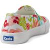 imageKeds Womens Double Decker Slip on SneakerWhiteCoral Tropical Print