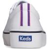 imageKeds Womens Jump Kick Duo Lace Up SneakerWhite Leather Webbing
