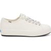 imageKeds Womens Triple Kick Leather SneakerWhiteBlack Bottom Foxing Stripe