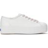 imageKeds Womens Triple Up Fashion SneakerWhitePinkBlue Leather