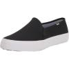 imageKeds Womens Double Decker Slip on SneakerBlack Canvas