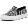 imageKeds Womens Double Decker Slip on SneakerBlackWhite Houndstooth Canvas
