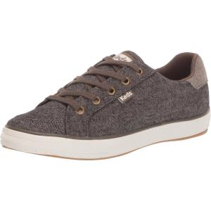 imageKeds Womens Center III Canvas Lace Up SneakersBrown Cotton Slub