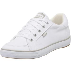 imageKeds Womens Center III Canvas Lace Up SneakersWhite Canvas