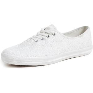 imageKeds Womens Champion Canvas Lace Up SneakerSnow White Eyelet