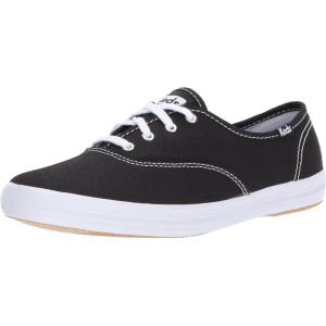 imageKeds Womens Champion Leather Lace Up SneakerBlackWhite