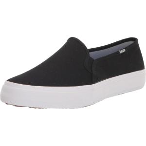 imageKeds Womens Double Decker Slip on SneakerBlack Canvas