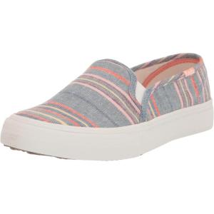 imageKeds Womens Double Decker Slip on SneakerNavyMulti Canvas