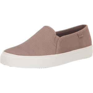 imageKeds Womens Double Decker Slip on SneakerTan Houndstooth Suede