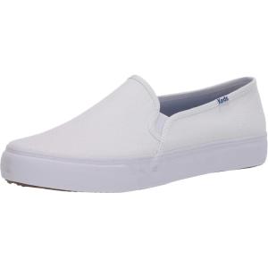 imageKeds Womens Double Decker Slip on SneakerWhite Canvas