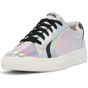 imageKeds Womens Pursuit Lace Up SneakerSilver Iridescent Leather