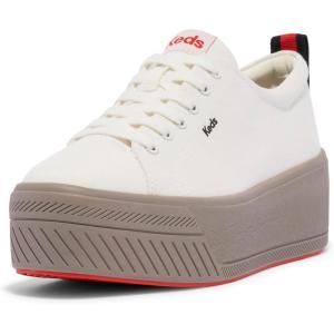 imageKeds Womens Skyler Lace Up SneakerWhite Heavy Twill