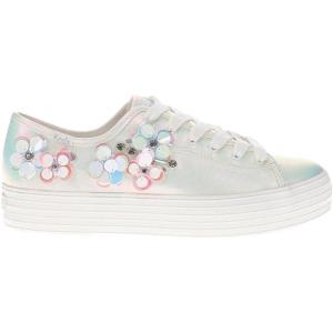 imageKeds Womens Triple Kick Canvas SneakerSnow WhiteIridescent Leather