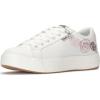 imageKeds Womens Park Lace Up Fashion SneakerSnow WhitePink Embroidery