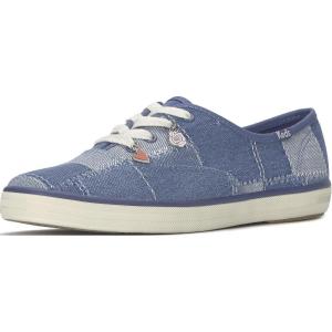 imageKeds Womens Champion Canvas Lace Up Fashion SneakerDenim Patchwork