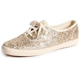 imageKeds Womens Champion Glitter Lace Up SneakerGold