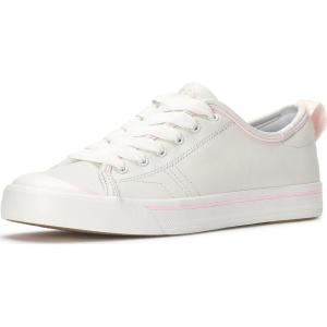 imageKeds Womens Cruise Lace Up Fashion SneakerWhitePink Leather