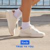 imageKeds Womens Blisswalk Lace Up Fashion SneakerCream Speckle Jersey