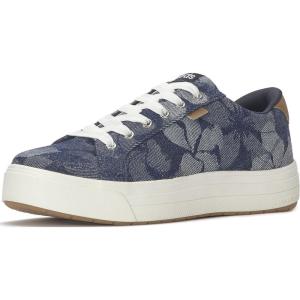 imageKeds Womens Park Lace Up SneakersBlue Floral Denim