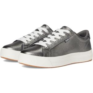 imageKeds Womens Park Lace Up SneakersGunmetal Metallic Leather