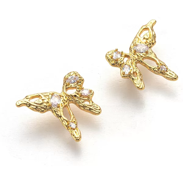 C.Paravano 18K Gold Earrings Studs | Stud Earrings for Women | Hypoallergenic Earring for Women | Flatback Stud Earrings | Stud Earrings Gold