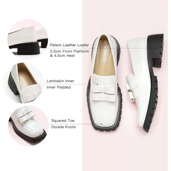 C.Paravano Chunky Loafers for Women Comfort | Womens Loafers Shoes Casual | Platform Loafers for Women | Lug Sole Loafers | Womens Penny Loafers | Lady Loafers Black | Exquisite Print Loafers