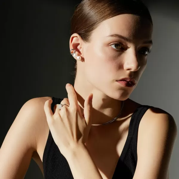 C.Paravano Ear Cuffs for Women | Gold Cuff Earrings | Earring cuffs for women sterling silver | Earring Cuffs for Women Non Pierced