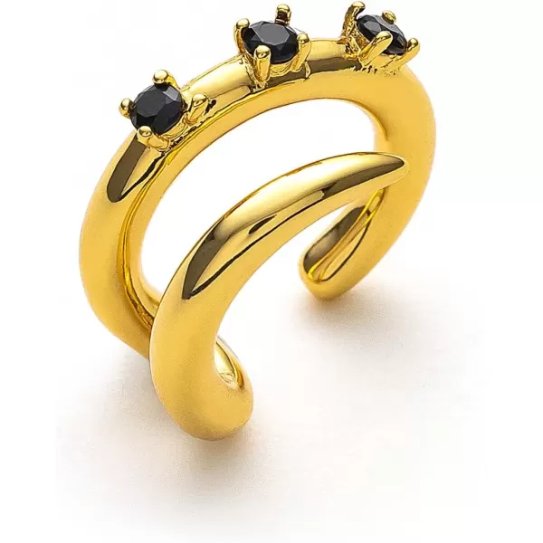 C.Paravano Ear Cuffs for Women | Gold Cuff Earrings | Earring cuffs for women sterling silver | Earring Cuffs for Women Non Pierced