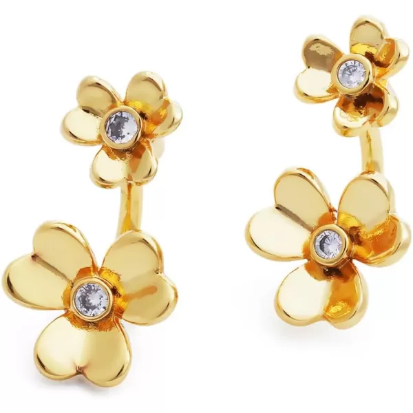 C.Paravano Gold Earrings Dangle | Dangle Earrings Pearl Gold | Wedding Earrings Gold | 18K Gold Plated Earrings for Women | 925 Sterling Silver Earrings for Women