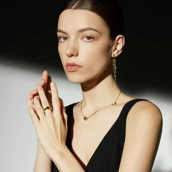 C.Paravano Gold Earrings Dangle | Dangle Earrings Pearl Gold | Wedding Earrings Gold | 18K Gold Plated Earrings for Women | 925 Sterling Silver Earrings for Women
