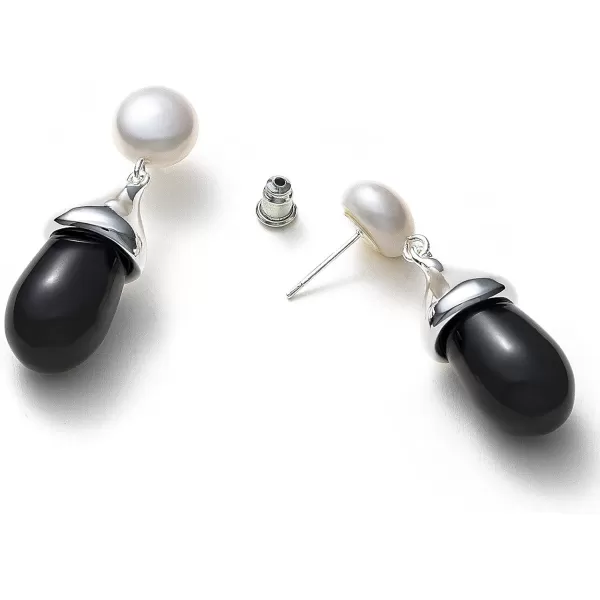 C.Paravano Gold Earrings Dangle | Dangle Earrings Pearl Gold | Wedding Earrings Gold | 18K Gold Plated Earrings for Women | 925 Sterling Silver Earrings for Women