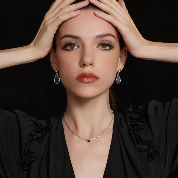 C.Paravano Gold Earrings Dangle | Dangle Earrings Pearl Gold | Wedding Earrings Gold | 18K Gold Plated Earrings for Women | 925 Sterling Silver Earrings for Women