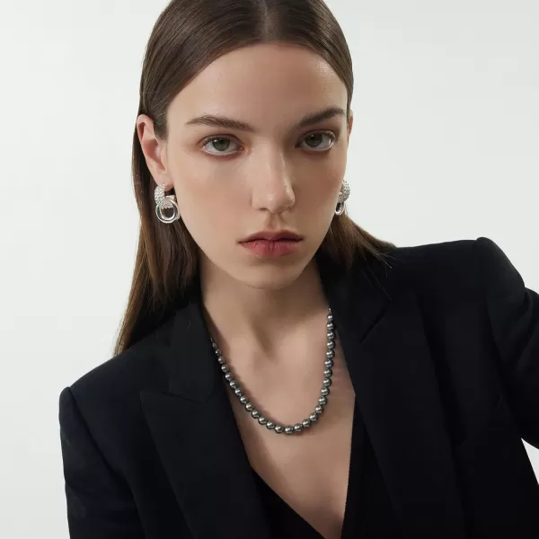 C.Paravano Hoop Earrings for Women | 18K Gold Plated Hoop Earrings | Platinum Hoop Earrings for Women | 925 Sterling Silver Hoop Earrings | Earrings for Women