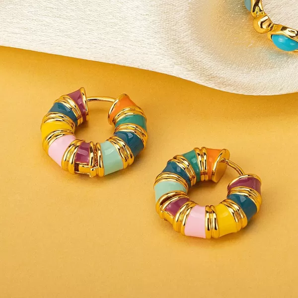C.Paravano Hoop Earrings for Women | 18K Gold Plated Hoop Earrings | Platinum Hoop Earrings for Women | 925 Sterling Silver Hoop Earrings | Earrings for Women