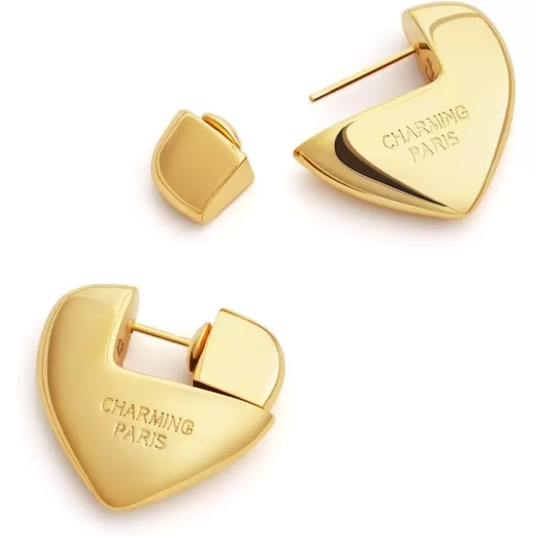 C.Paravano Hoop Earrings for Women | 18K Gold Plated Hoop Earrings | Platinum Hoop Earrings for Women | 925 Sterling Silver Hoop Earrings | Earrings for Women