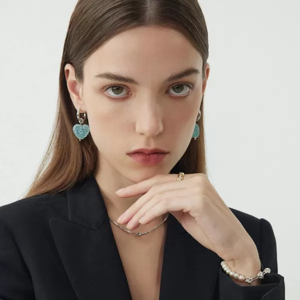 C.Paravano Hoop Earrings for Women | 18K Gold Plated Hoop Earrings | Platinum Hoop Earrings for Women | 925 Sterling Silver Hoop Earrings | Earrings for Women