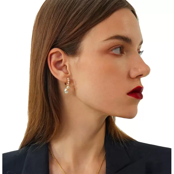 C.Paravano Hoop Earrings for Women | 18K Gold Plated Hoop Earrings | Platinum Hoop Earrings for Women | 925 Sterling Silver Hoop Earrings | Earrings for Women